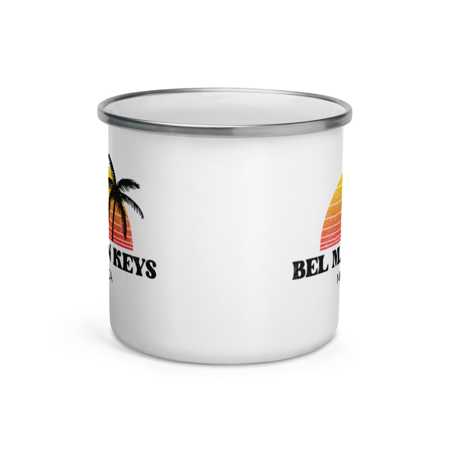 Vintage BMK Sunset Enamel Mug