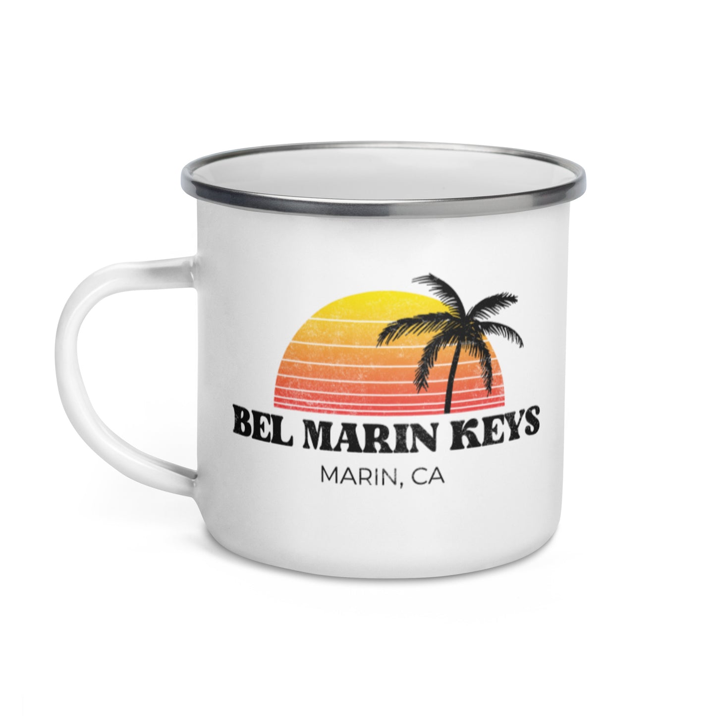 Vintage BMK Sunset Enamel Mug