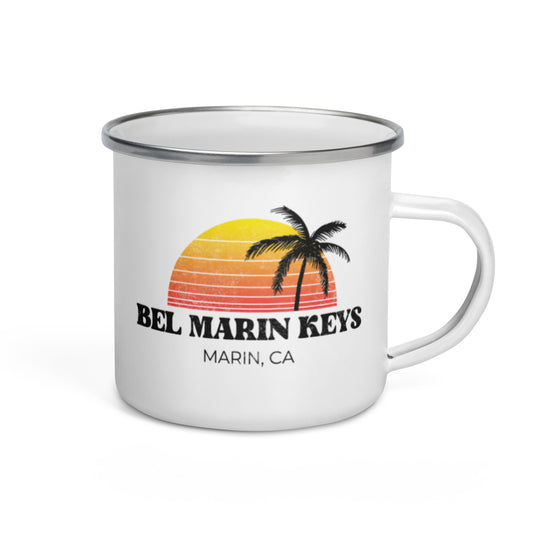 Vintage BMK Sunset Enamel Mug